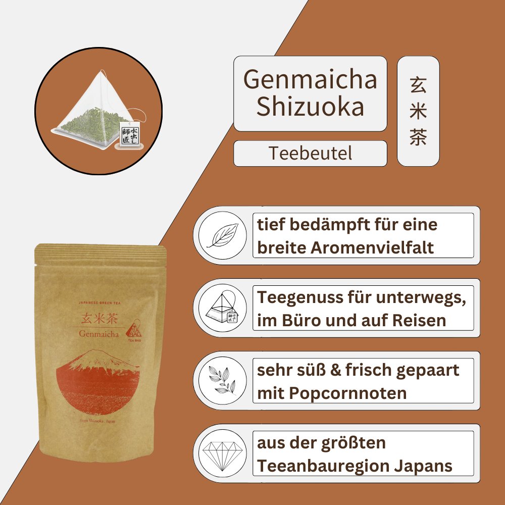 Genmaicha Teebeutel Shizuoka - Mizudashi Masters